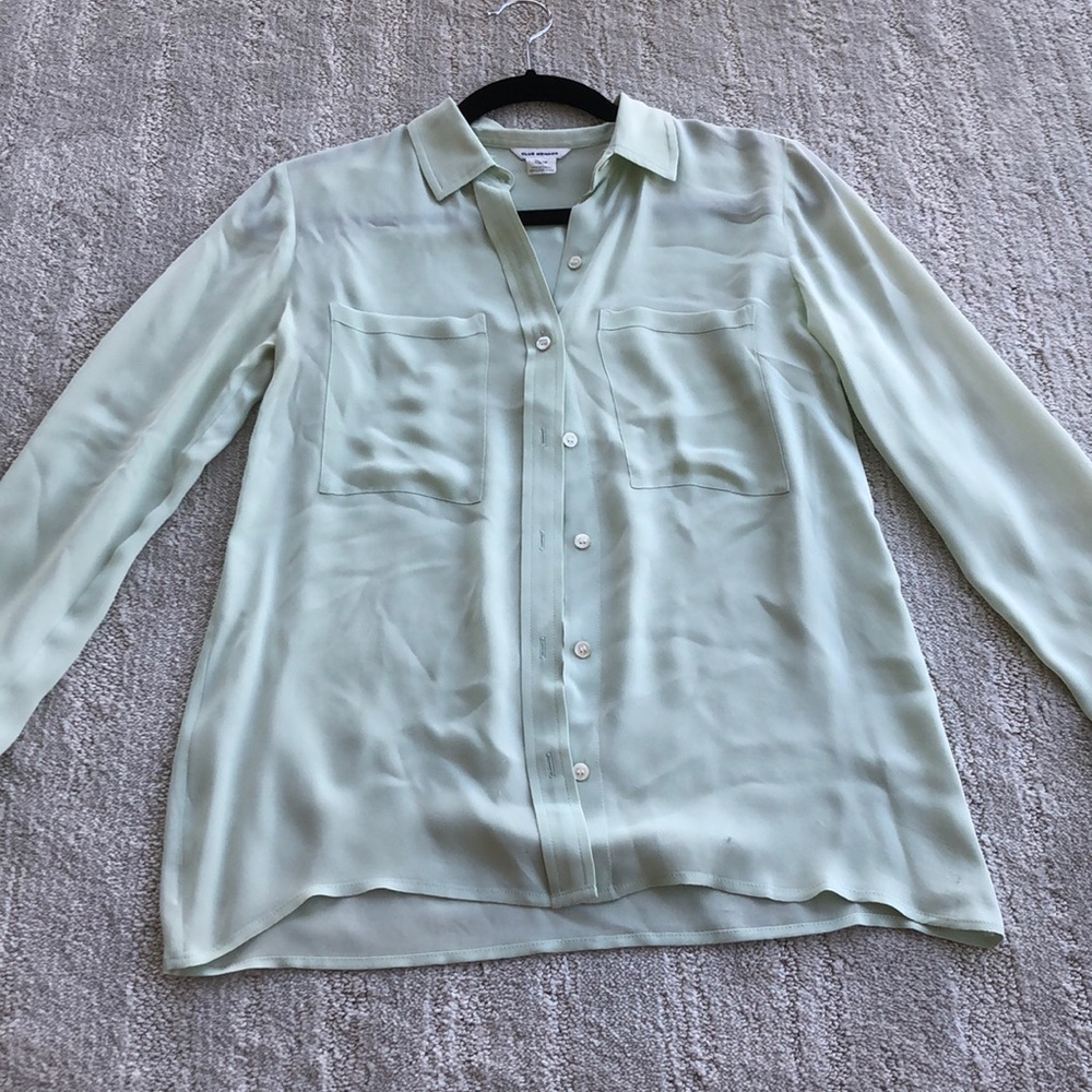 Sheer button up blouse